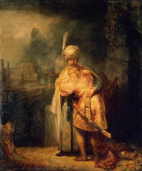 REMBRANDT Harmenszoon van Rijn Biblical Scene oil painting picture